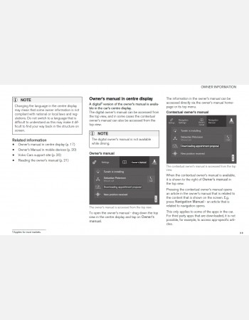 2018 volvo xc40 owners manual lhd&rhd